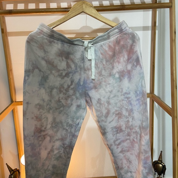 THE DROP Multi Tie Dye Fleece Drawstring Sweatpants Jogger’s. Size-XXS - Picture 7 of 10